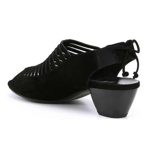 Paul Green Suede Cutout Trisha Slingback Sandal 7 - Picture 2 of 8